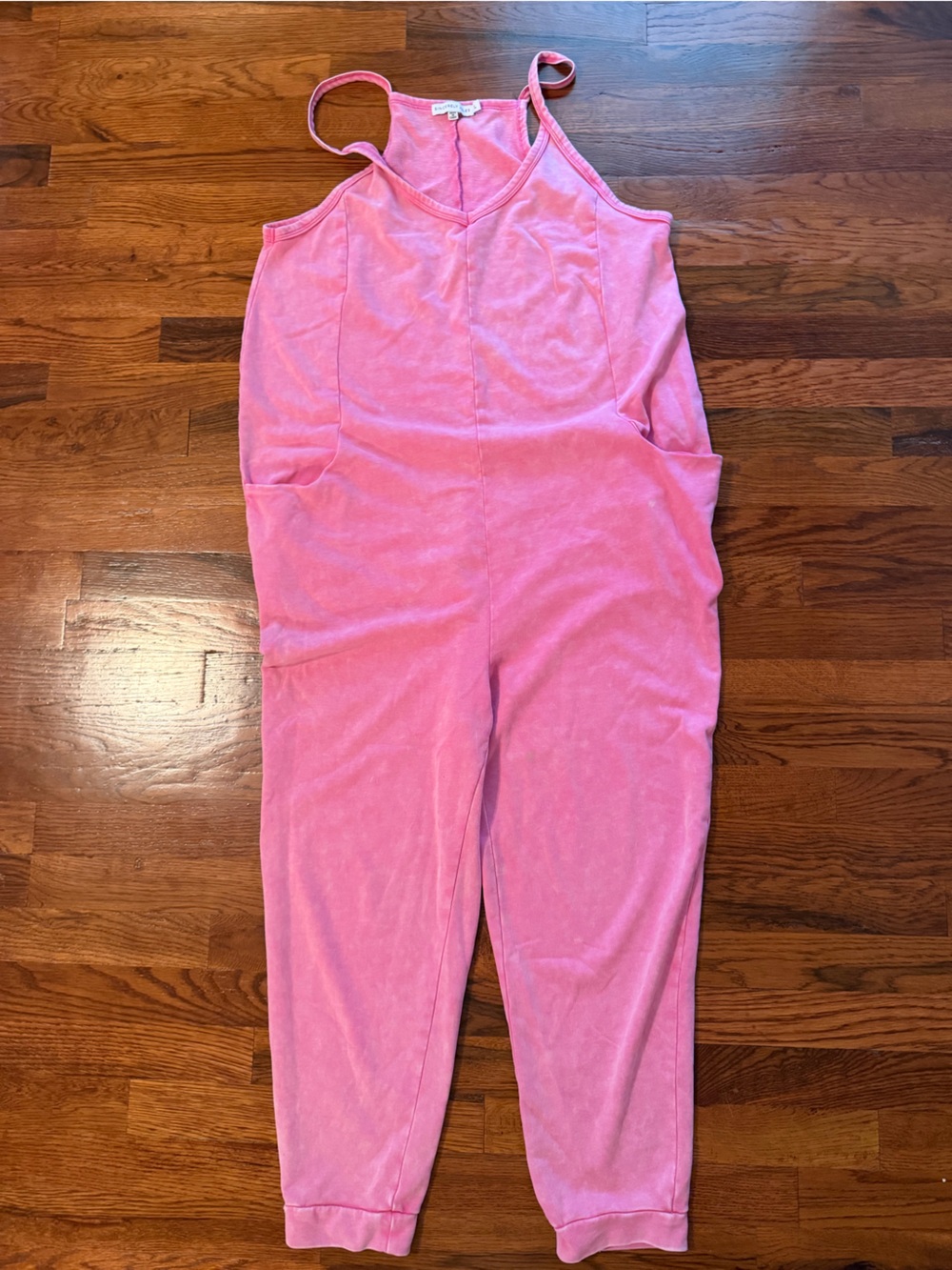 Pink acid wash over sized Jumpsuit - Women’s